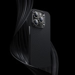 Apple iPhone 14 Pro Kılıf M-safe Özellikli Karbon Fiber Benks 600D Essential Kevlar Kapak