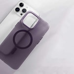 Apple iPhone 14 Pro Kılıf M-safe Şarj Özellikli Buzlu Sert PC Zore Tuval Kapak