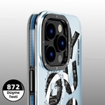 Apple iPhone 14 Pro Kılıf M-safe Şarj Özellikli Yazı Temalı YoungKit Mechanic Serisi Kapak