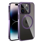 Apple iPhone 14 Pro Kılıf M-safe Şarj Özellikli Standlı Zore Klon Kapak