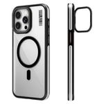 Apple iPhone 14 Pro Kılıf M-safe Şarj Özellikli Sararma Önleyici Youngkit Crystal Grid Kapak