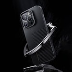 Apple iPhone 14 Pro Kılıf M-safe Şarj Özellikli Karbon Fiber Benks Montage ArmorAir Kevlar Kapak