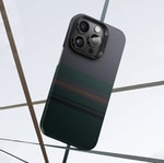 Apple iPhone 14 Pro Kılıf M-safe Şarj Özellikli Karbon Fiber Tasarımlı Benks Aurora ArmorAir Kevlar Kapak