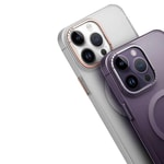 Apple iPhone 14 Pro Kılıf M-safe Şarj Özellikli Buzlu Sert PC Zore Tuval Kapak