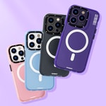 Apple iPhone 14 Pro Kılıf M-safe Şarj Özellikli Youngkit Colored Sand Serisi Kapak