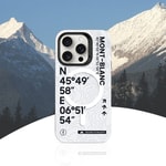 Apple iPhone 14 Pro Kılıf M-safe Şarj Özellikli Koordinat Yazı Desenli Benks Summit Serisi Kapak