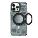 Apple iPhone 14 Pro Kılıf M-safe Şarj Özellikli Youngkit 360° Standlı Technology Serisi Kapak