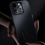 Apple iPhone 14 Pro Kılıf M-safe Şarj Özellikli Karbon Fiber Benks Montage ArmorAir Kevlar Kapak