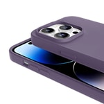 Apple iPhone 14 Pro Kılıf M-safe Şarj Özellikli Sıvı Teknolojili Silinebilir Sert Zore Kivi Kapak