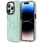 Apple iPhone 14 Pro Kılıf M-safe Şarj Özellikli Youngkit Water-Ink Serisi Kapak