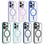 Apple iPhone 14 Pro Kılıf Wireless Şarj Özellikli Zore Krom M-safe Silikon Kapak