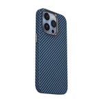 Apple iPhone 14 Pro Kılıf ​​​​​Wiwu Karbon Fiber Görünümlü M-safe Wireless Şarj Özellikli Kabon Kapak