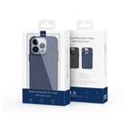 Apple iPhone 14 Pro Kılıf ​​​​​Wiwu Karbon Fiber Görünümlü M-safe Wireless Şarj Özellikli Kabon Kapak