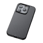 Apple iPhone 14 Pro Max Kılıf Aramid Karbon Fiber M-safe Özellikli Wlons Radison Kapak