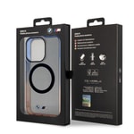 Apple iPhone 14 Pro Max Kılıf BMW M-safe Şarj Özellikli Transparan Renk Geçişli Dizayn Kapak