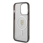 Apple iPhone 14 Pro Max Kılıf Ferrari M-safe Şarj Özellikli Transparan Dizayn Kapak
