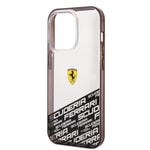 Apple iPhone 14 Pro Max Kılıf Ferrari Transparan Alt Kısım Baskılı Dizayn Kapak