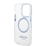 Apple iPhone 14 Pro Max Kılıf GUESS M-safe Şarj Özellikli Metal Kamera Çerçeveli Kapak