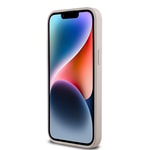 Apple iPhone 14 Pro Max Kılıf Guess Orjinal Lisanslı M-safe Şarj Özellikli Yazı Logolu Circle Classic Kapak
