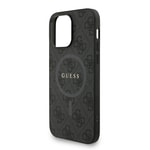 Apple iPhone 14 Pro Max Kılıf Guess Orjinal Lisanslı M-safe Şarj Özellikli PU Deri Bilek Askı İpli Yazı Logolu Kapak