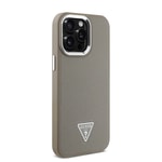 Apple iPhone 14 Pro Max Kılıf Guess Orjinal Lisanslı M-safe Şarj Özellikli Grained Triangle Kapak