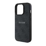 Apple iPhone 14 Pro Max Kılıf Guess Orjinal Lisanslı M-safe Şarj Özellikli 4G Desen Yazı Logolu Kapak
