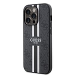 Apple iPhone 14 Pro Max Kılıf Guess Orjinal Lisanslı M-safe Şarj Özellikli 4G Şerit Tasarımlı Printed Kapak