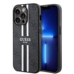Apple iPhone 14 Pro Max Kılıf Guess Orjinal Lisanslı M-safe Şarj Özellikli 4G Şerit Tasarımlı Printed Kapak