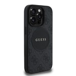 Apple iPhone 14 Pro Max Kılıf Guess Orjinal Lisanslı M-safe Şarj Özellikli Yazı Logolu Circle Classic Kapak