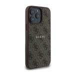 Apple iPhone 14 Pro Max Kılıf Guess Orjinal Lisanslı M-safe Şarj Özellikli 4G Desen Yazı Logolu Kapak