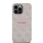 Apple iPhone 14 Pro Max Kılıf Guess Orjinal Lisanslı M-safe Şarj Özellikli Yazı Logolu Circle Classic Kapak