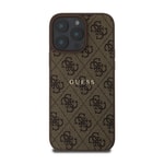 Apple iPhone 14 Pro Max Kılıf Guess Orjinal Lisanslı M-safe Şarj Özellikli 4G Desen Yazı Logolu Kapak