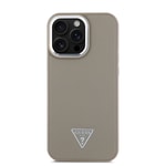 Apple iPhone 14 Pro Max Kılıf Guess Orjinal Lisanslı M-safe Şarj Özellikli Grained Triangle Kapak