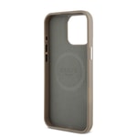 Apple iPhone 14 Pro Max Kılıf Guess Orjinal Lisanslı M-safe Şarj Özellikli Grained Triangle Kapak