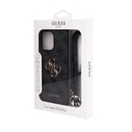 Apple iPhone 14 Pro Max Kılıf Guess Orjinal Lisanslı PU Deri 4G Büyük Metal Logolu Çapraz Vücut Askılı Kapak