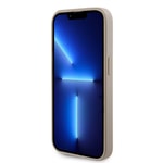 Apple iPhone 14 Pro Max Kılıf Guess Orjinal Lisanslı Deri 4G Metal Logo Strass Kapak