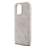 Apple iPhone 14 Pro Max Kılıf Guess Orjinal Lisanslı M-safe Şarj Özellikli Yazı Logolu Circle Classic Kapak
