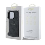 Apple iPhone 14 Pro Max Kılıf Guess Orjinal Lisanslı M-safe Şarj Özellikli 4G Desen Yazı Logolu Kapak