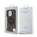 Apple iPhone 14 Pro Max Kılıf Guess Orjinal Lisanslı M-safe Şarj Özellikli Yazı Logolu Circle Classic Kapak