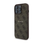 Apple iPhone 14 Pro Max Kılıf Guess Orjinal Lisanslı M-safe Şarj Özellikli 4G Desen Yazı Logolu Kapak