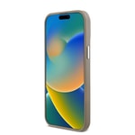 Apple iPhone 14 Pro Max Kılıf Guess Orjinal Lisanslı M-safe Şarj Özellikli Grained Triangle Kapak