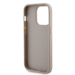 Apple iPhone 14 Pro Max Kılıf Guess Orjinal Lisanslı Deri 4G Metal Logo Strass Kapak