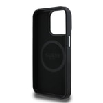 Apple iPhone 14 Pro Max Kılıf Guess Orjinal Lisanslı M-safe Şarj Özellikli Grained Triangle Kapak