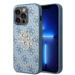 Apple iPhone 14 Pro Max Kılıf GUESS PU Deri Büyük Metal Logo Dizaynlı Kapak