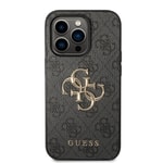 Apple iPhone 14 Pro Max Kılıf GUESS PU Deri Büyük Metal Logo Dizaynlı Kapak