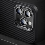Apple iPhone 14 Pro Max Kılıf Karbon Fiber M-safe Şarj Özellikli Benks Hybrid ArmorPro 600D Kevlar Kapak