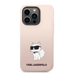 Apple iPhone 14 Pro Max Kılıf Karl Lagerfeld Silikon Choupette Dizayn Kapak
