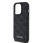 Apple iPhone 14 Pro Max Kılıf Karl Lagerfeld Orjinal Lisanslı M-safe Şarj Özellikli KL Yazılı Hot Stamp Kapak