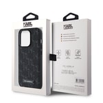 Apple iPhone 14 Pro Max Kılıf Karl Lagerfeld Orjinal Lisanslı M-safe Şarj Özellikli KL Yazılı Hot Stamp Kapak
