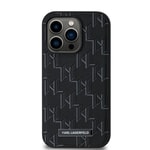 Apple iPhone 14 Pro Max Kılıf Karl Lagerfeld Orjinal Lisanslı M-safe Şarj Özellikli KL Yazılı Hot Stamp Kapak